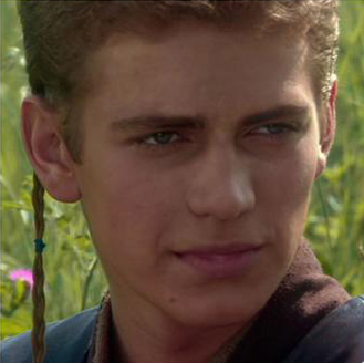 Anakin close-up stare from the Anakin and Padme 4-Panel meme